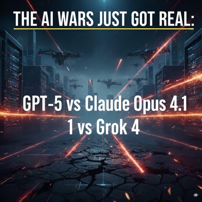 AI Reasoning Models Compared: GPT-5 vs Claude Opus 4.1 vs Grok 4 (August 2025)
