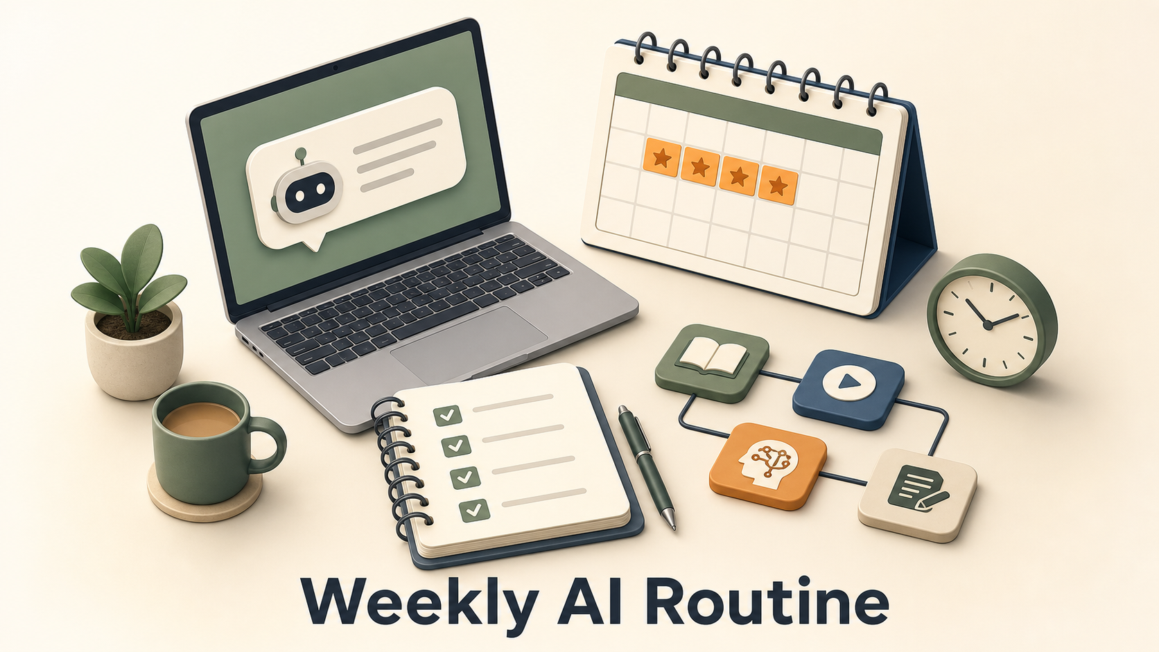 Weekly AI Learning Routine for Full Time Workers